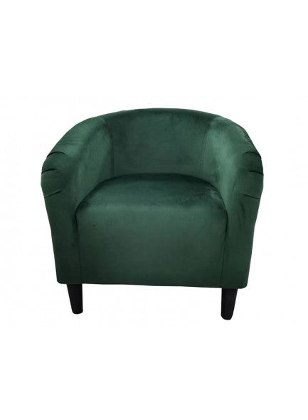 The Grange Collection Green Velvet Chair **CLICK & COLLECT ONLY**