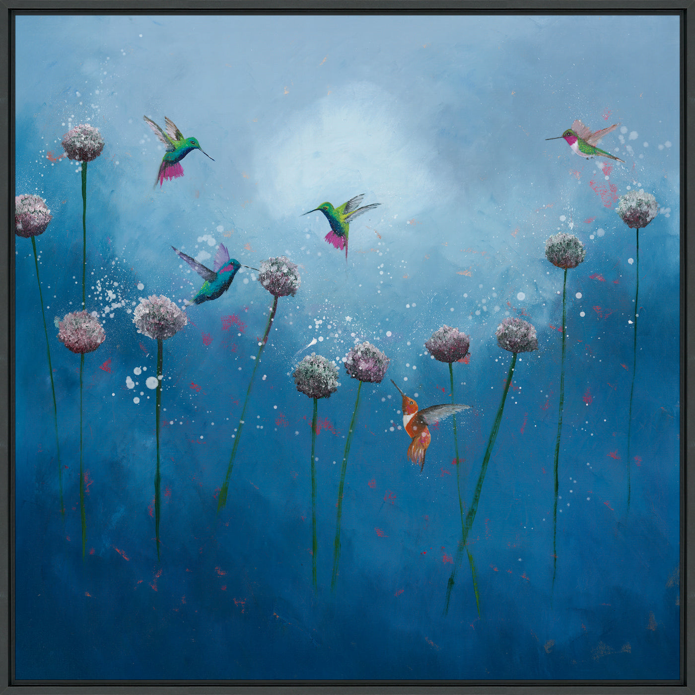 La Vie Est Belle/ Lightness Of Being/ The Joy of Hummingbirds Framed Gel Print **CLICK & COLLECT ONLY**