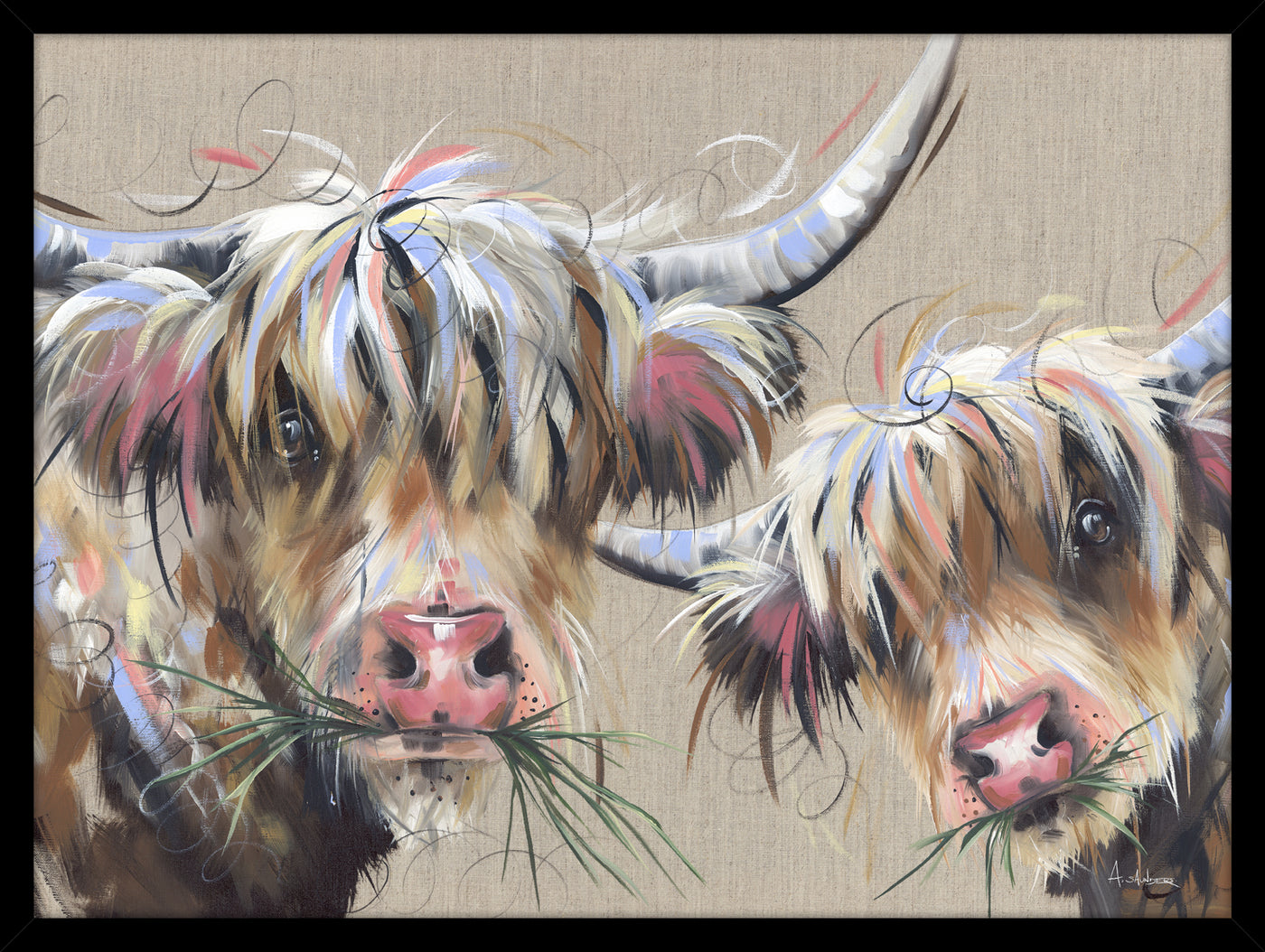 Me And Moo Framed Gel Print **CLICK & COLLECT ONLY**