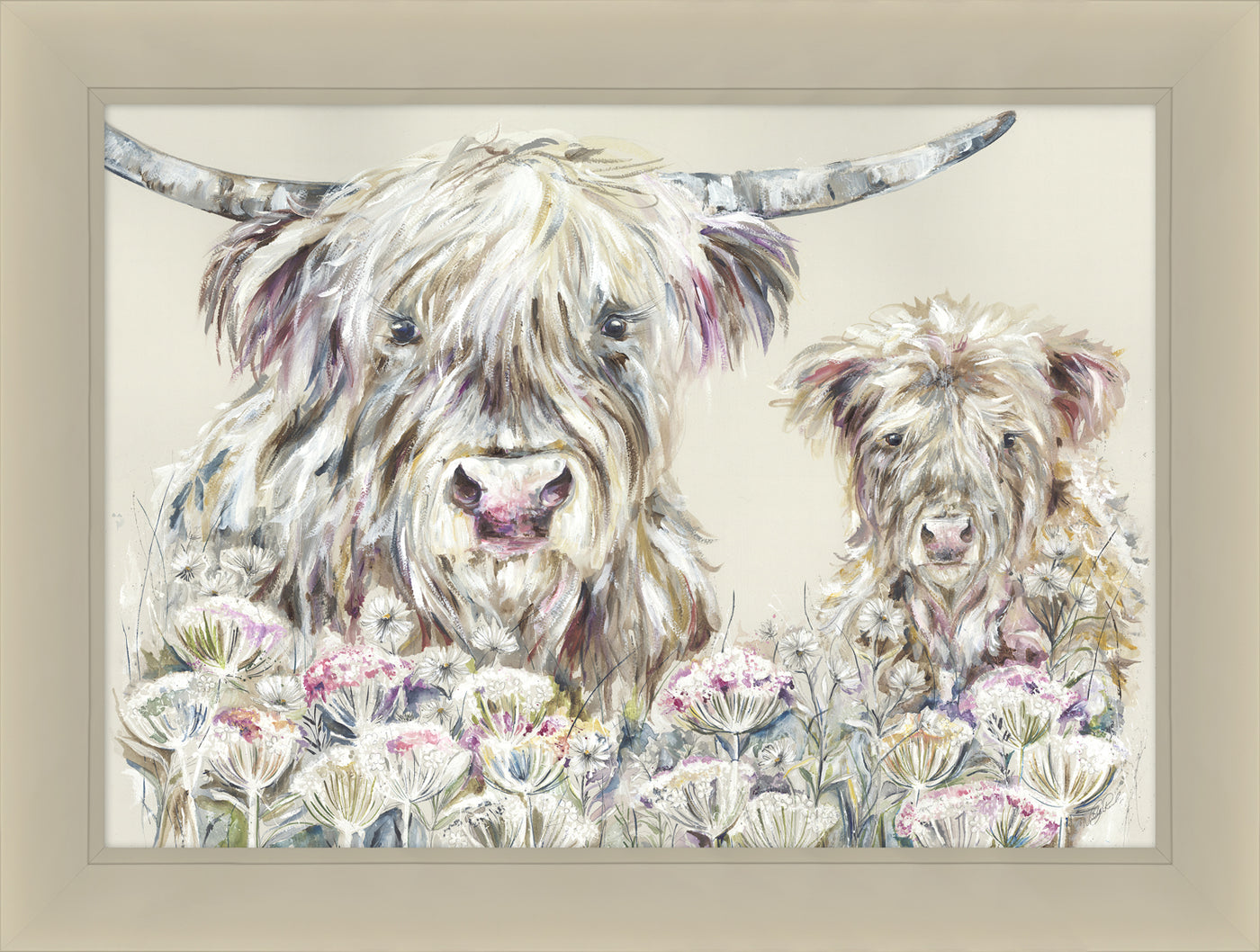 Clarabelle And Calf Framed Picture **CLICK & COLLECT ONLY**