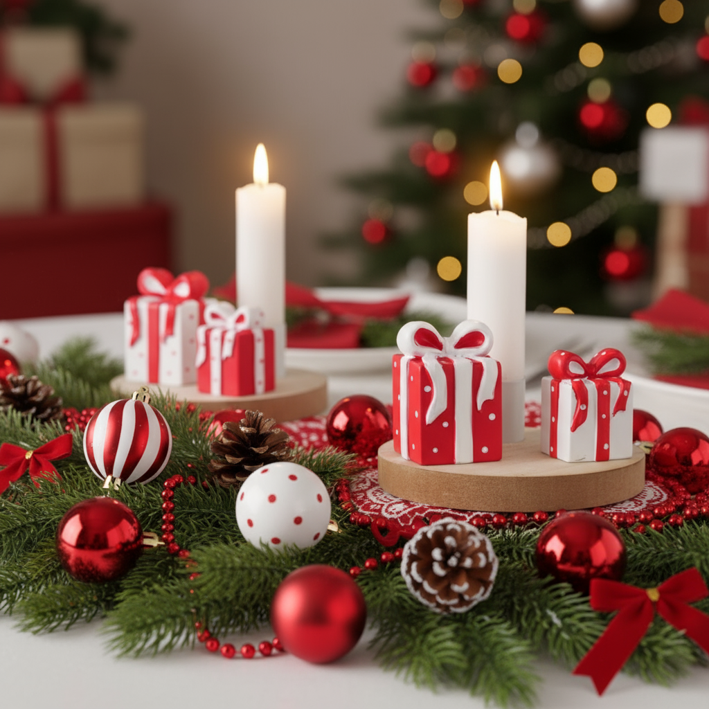 Christmas Candle Holder - Gift Box