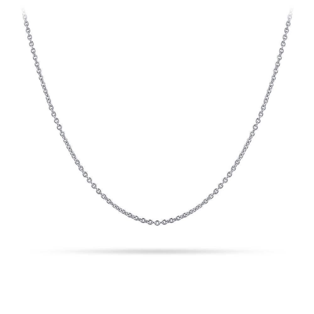 Gisser Sterling Silver Necklace - Gold/Silver Plated Anchor Link Chain - 42cm