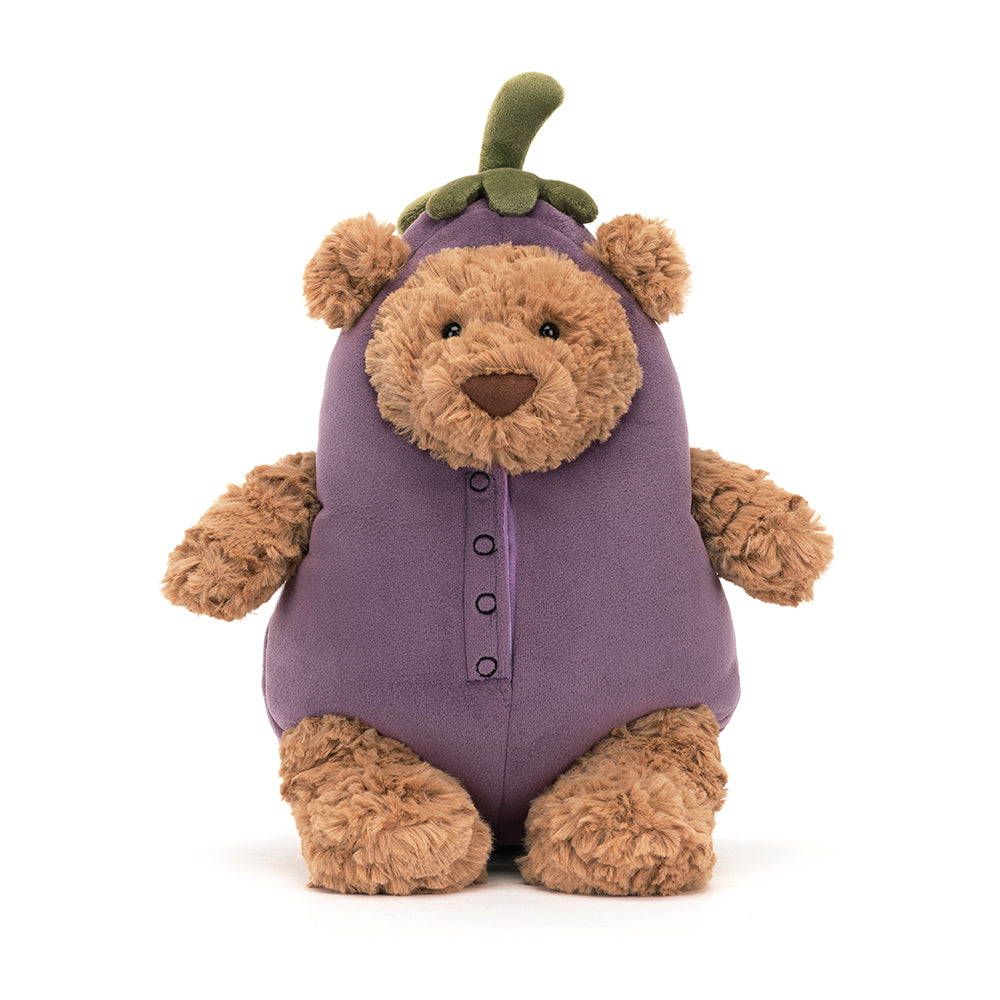 Jellycat Bartholomew Bear Aubergine