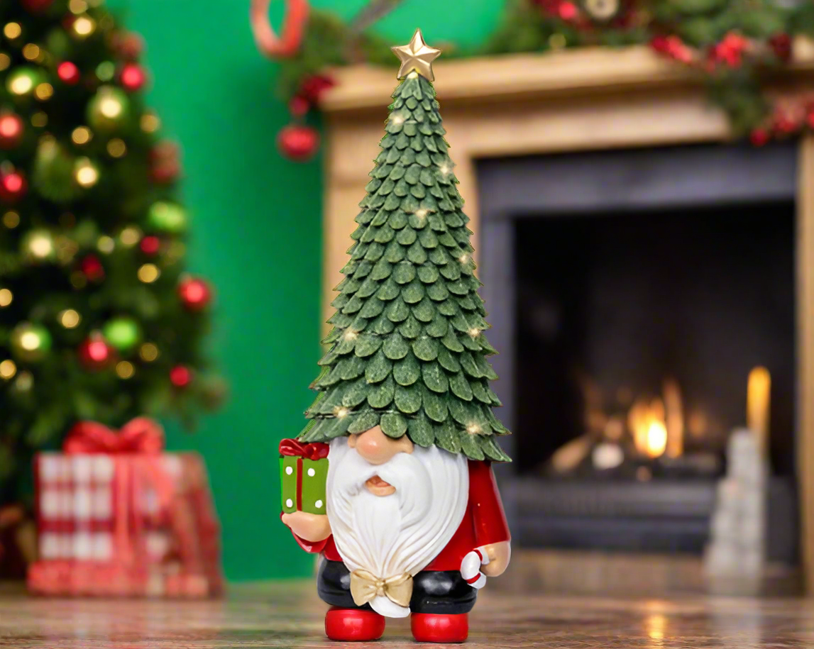 Christmas LED Collection - Red/Pink Gnome