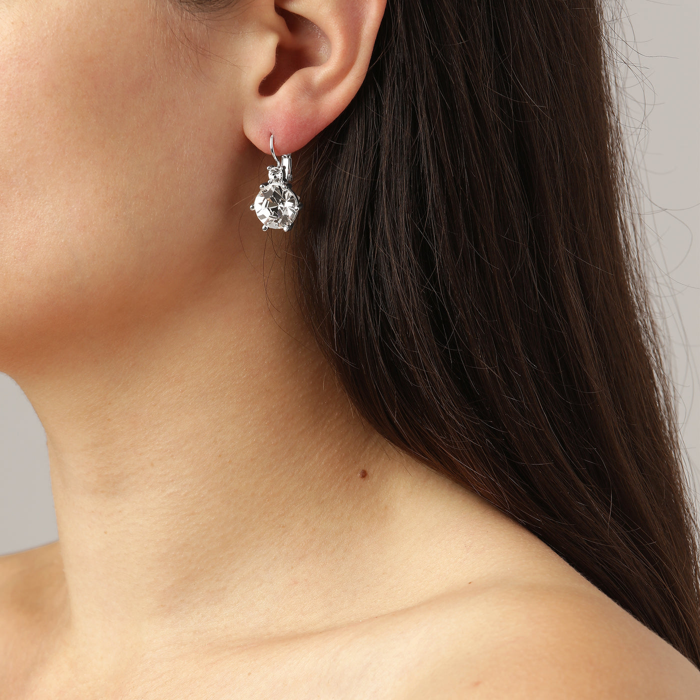 Dyrberg Kern Earrings - Begonia Crystal