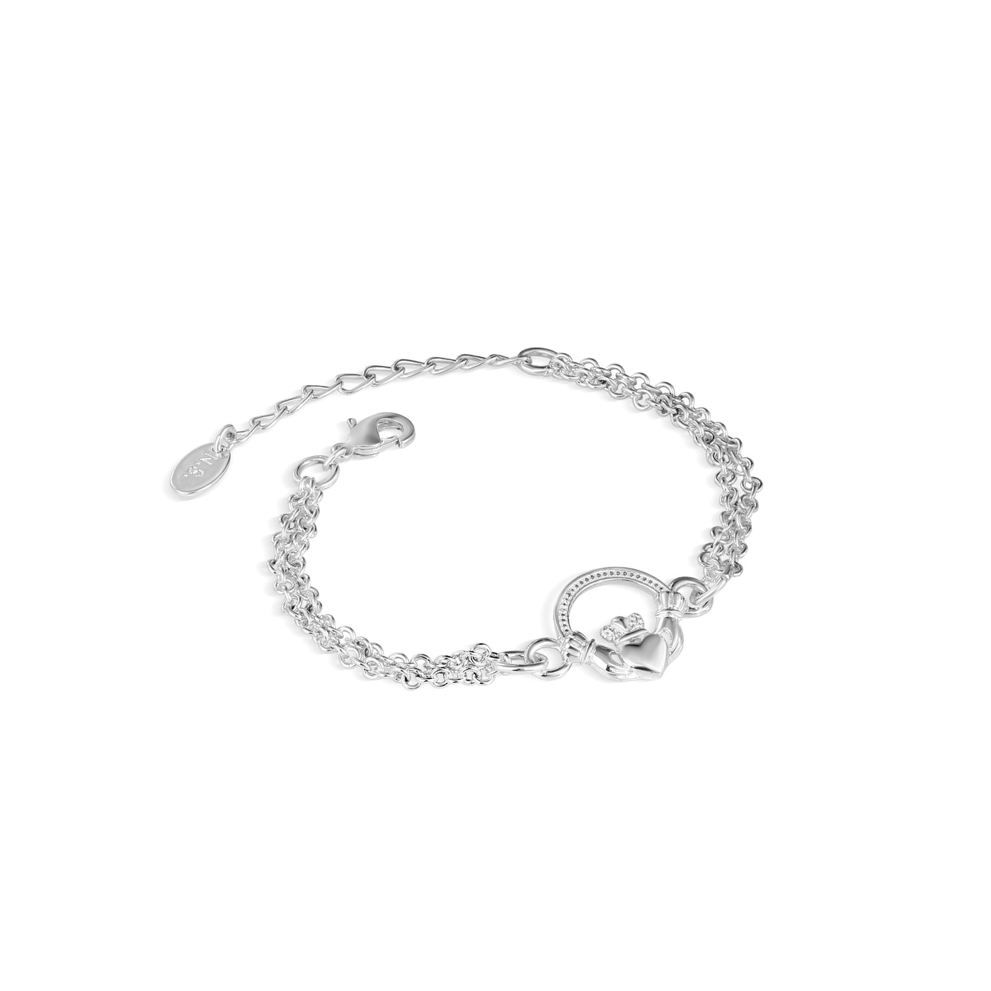 Newbridge Silverware Bracelet - Claddagh