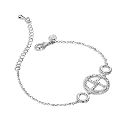 Newbridge Silverware Bracelet - St Brigid's Cross