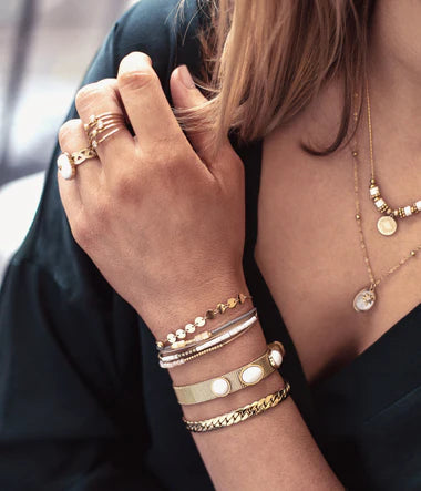 Zag Bijoux Bracelet Collection - Gold Plated Steel