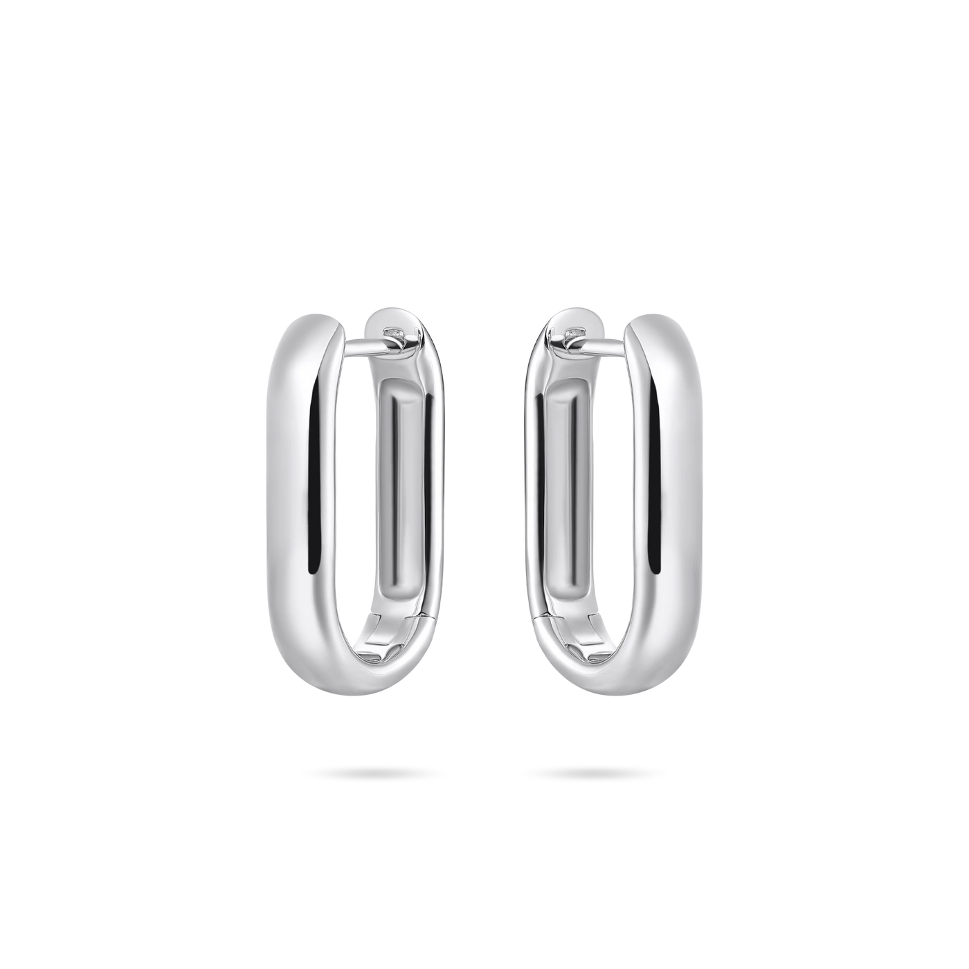 Gisser Sterling Silver Earrings - Bold 20 mm Long Hoop Earrings