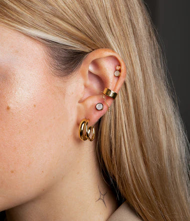 Zag Bijoux Earring Collection - Gold Plated Steel