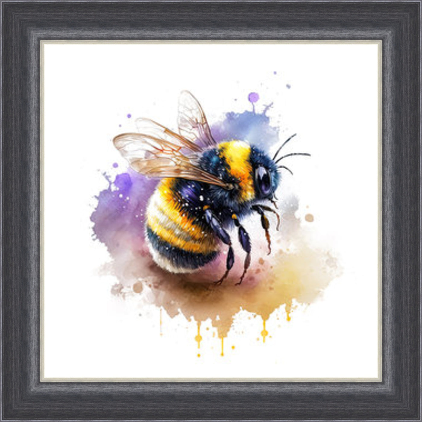 Bumble Bee 3  - Art On Glass- **CLICK & COLLECT ONLY**
