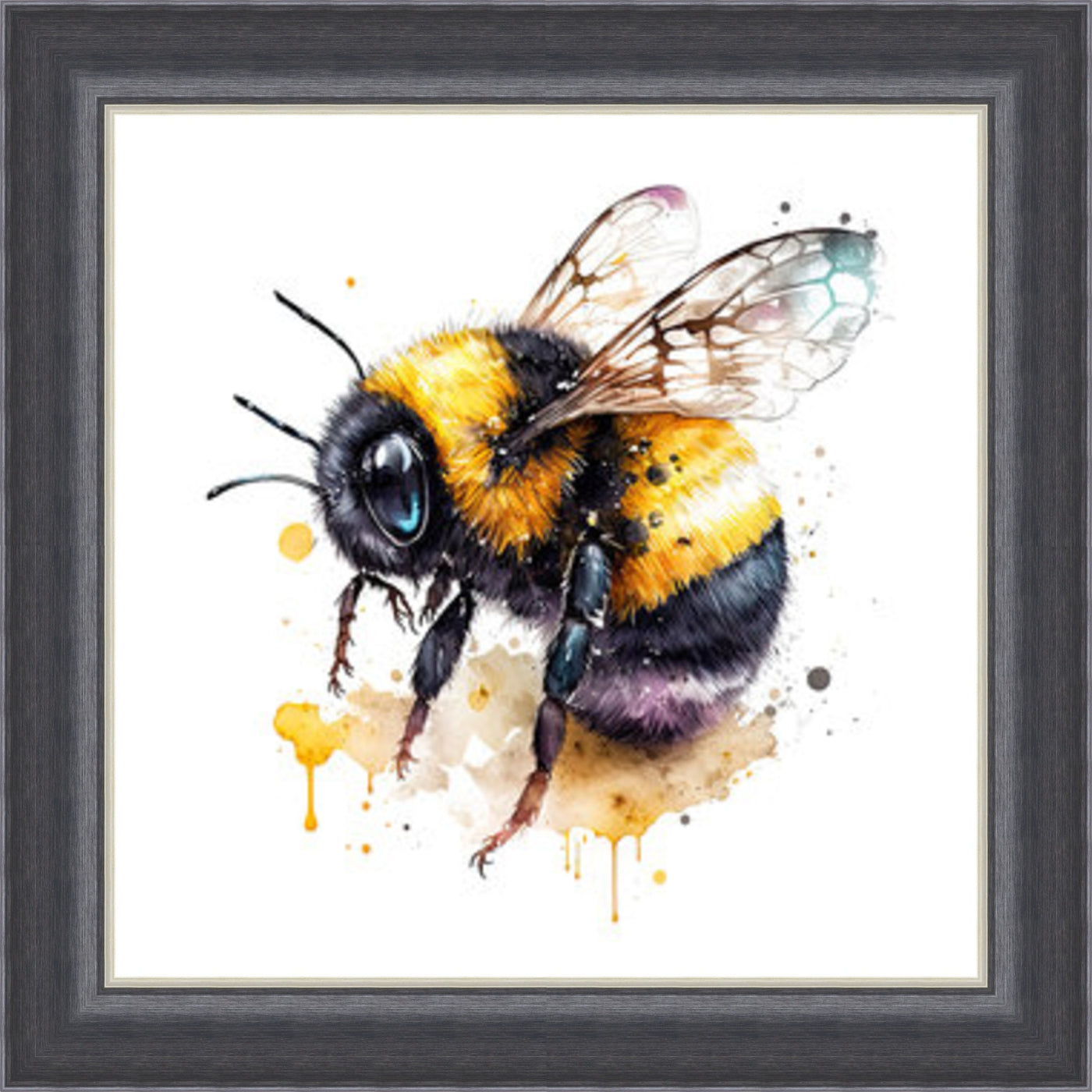 Bumble Bee 8  - Art On Glass- **CLICK & COLLECT ONLY**
