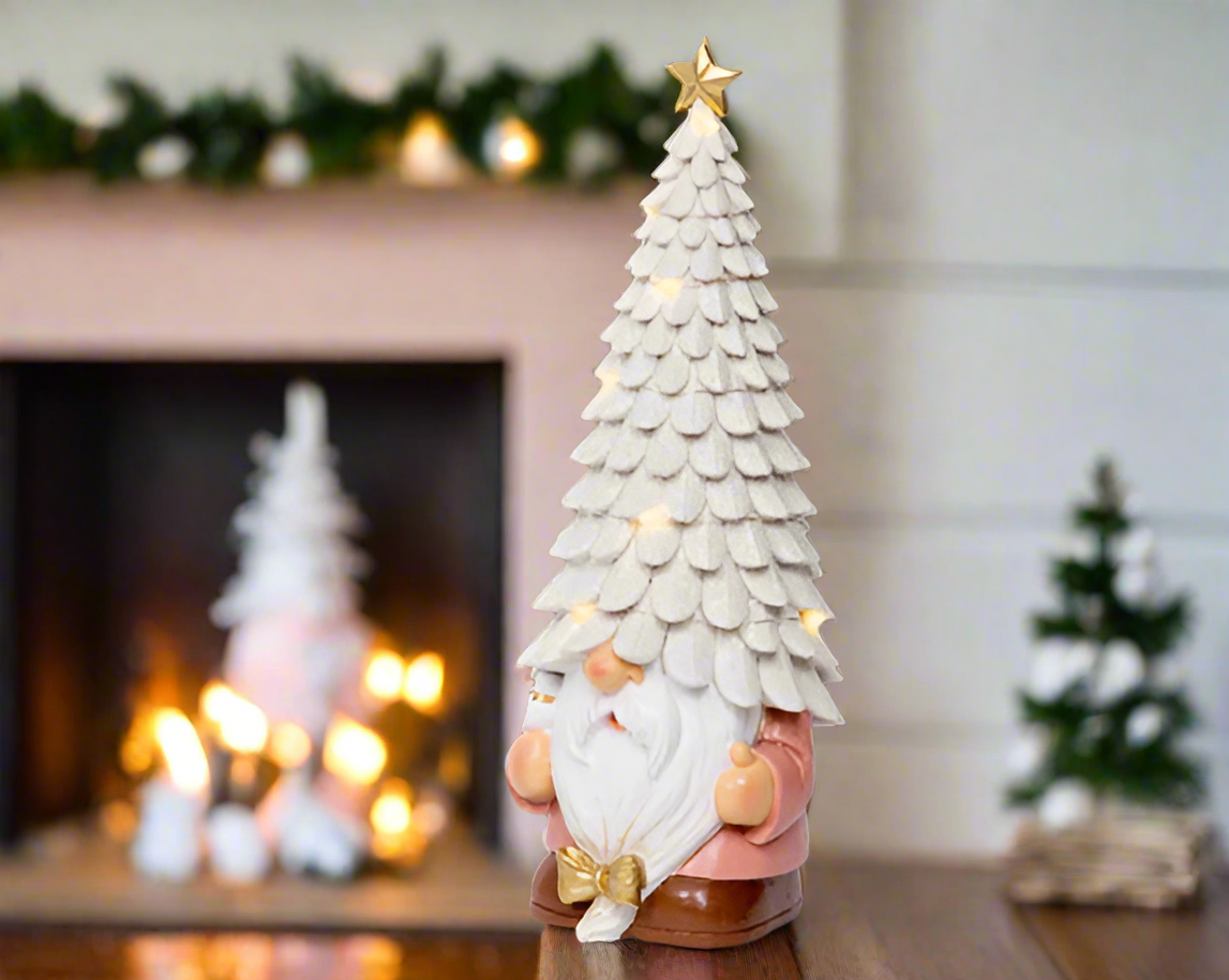 Christmas LED Collection - Red/Pink Gnome