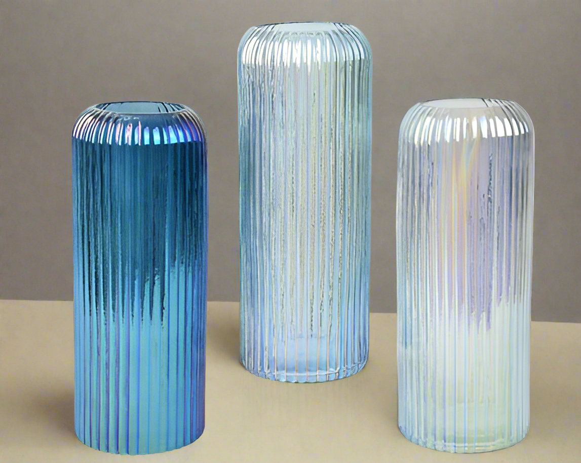 Blue Lustre Glass Vase **CLICK & COLLECT ONLY**