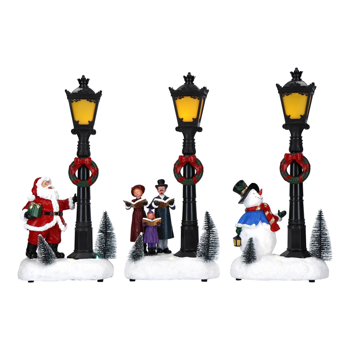 LED Christmas Lantern Scene - 3 assorted