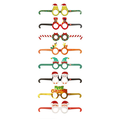 Legami Christmas Paper Eyeglasses - Set of 8