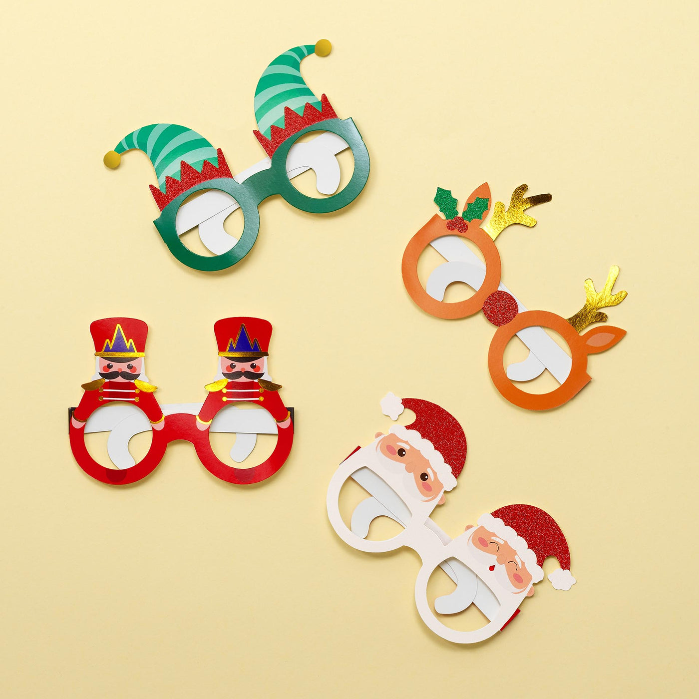 Legami Christmas Paper Eyeglasses - Set of 8