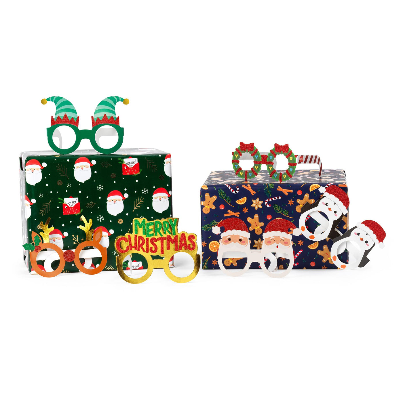 Legami Christmas Paper Eyeglasses - Set of 8