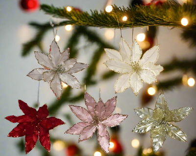 Poinsettia Clip Flower