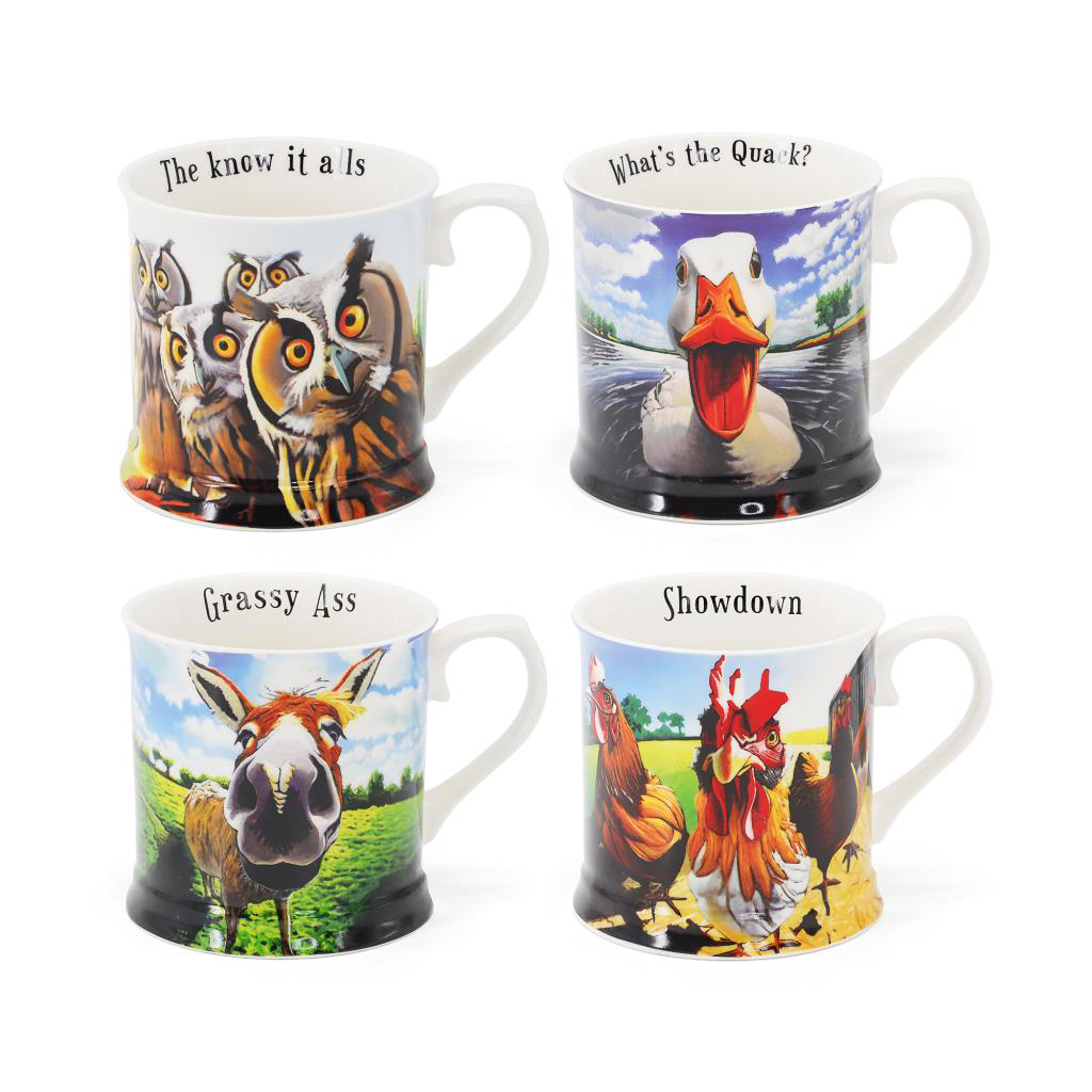 Eoin O Connor Beyond the Herd Tankard Mug Collection - Set of 4