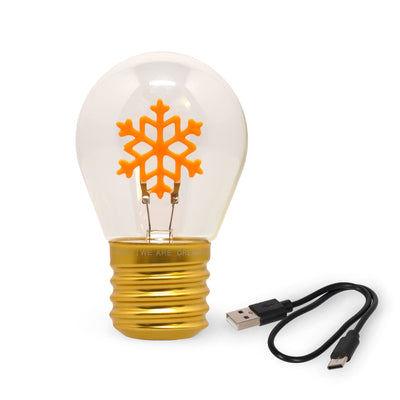 Legami Christmas Light Bulb Shaped Table Lamp -  Bulb Fiction Collection