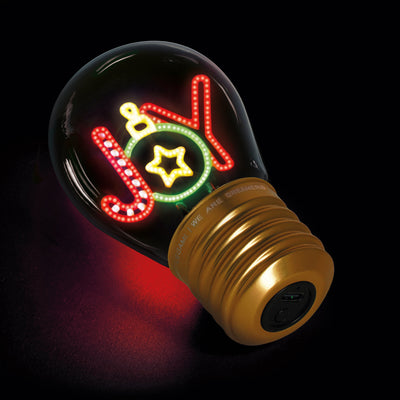 Legami Christmas 2025 - Light Bulb Shaped Table Lamp - Bulb Fiction Collection