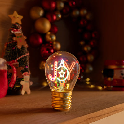 Legami Christmas 2025 - Light Bulb Shaped Table Lamp - Bulb Fiction Collection