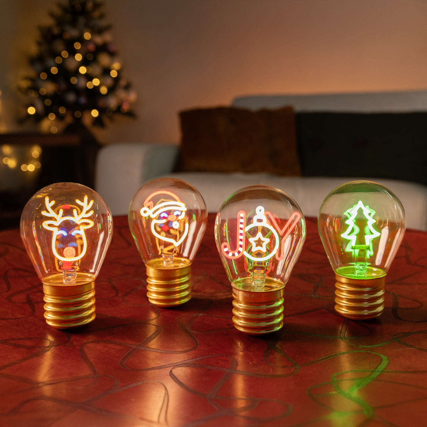 Legami Christmas 2025 - Light Bulb Shaped Table Lamp - Bulb Fiction Collection