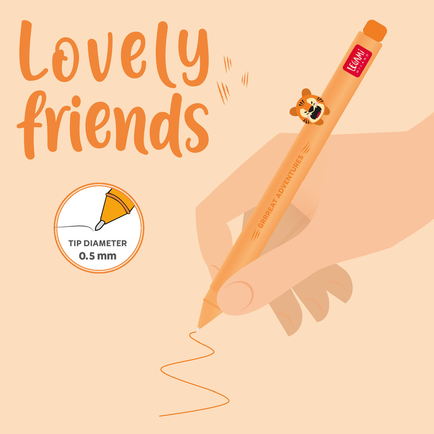 Legami Gel Pen - Lovely Friends