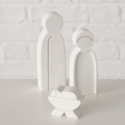 Christmas Nativity Set - Modern White
