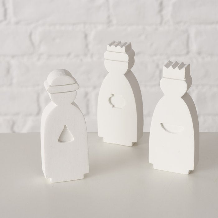 Christmas Nativity Set - Modern White