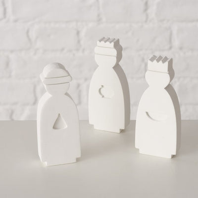 Christmas Nativity Set - Modern White