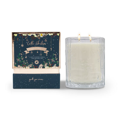 Celtic Candles Christmas 2024 Double Wick Candle Collection