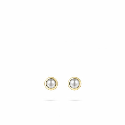 Gisser Sterling Silver Earrings - 5mm Studs with Zirconia Stone