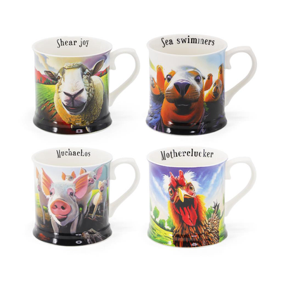 Eoin O Connor Beyond the Herd Tankard Mug Collection - Set of 4