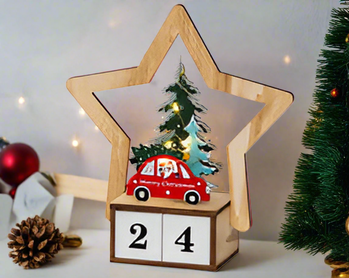 Christmas Advent Calendar - LED Christmas Scene