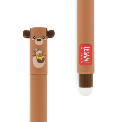 Legami Erasable Pen - Teddy Bear - Red Ink