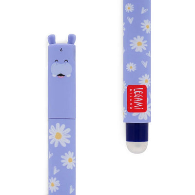 Legami Erasable Pen - Hippo - Blue Ink