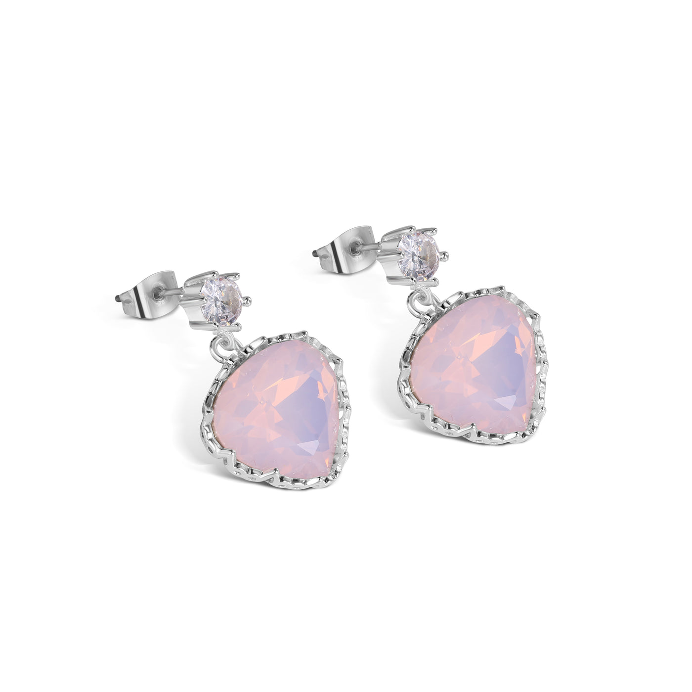 Newbridge Silverware Earrings - Rose Opal