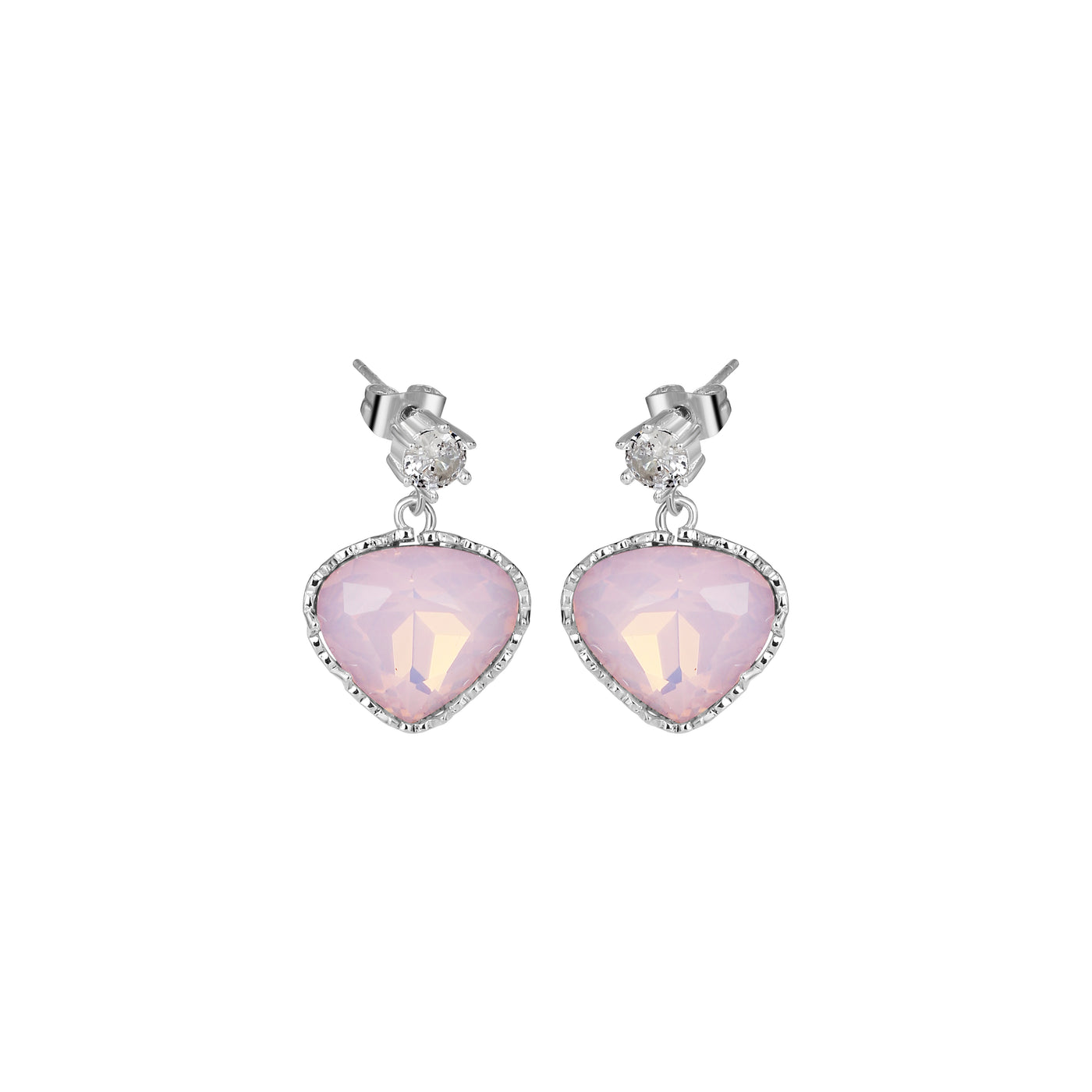 Newbridge Silverware Earrings - Rose Opal