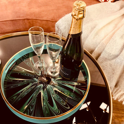 Mindy Brownes Serving Tray Green Envy