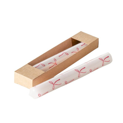 Dinner Candle Collection - Set of 2 Ribbon Motif