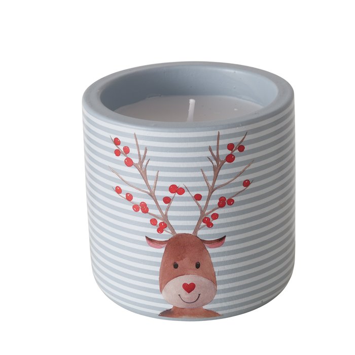 Christmas Candle - Reindeer Candle Pot