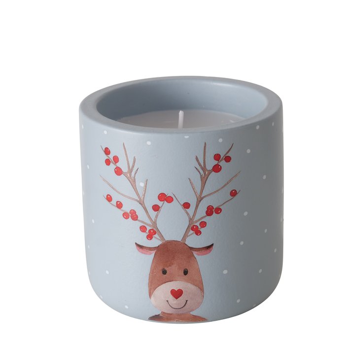 Christmas Candle - Reindeer Candle Pot