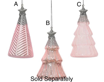 Glass Tree Hanging Decoration with Star **CLICK & COLLECT ONLY**