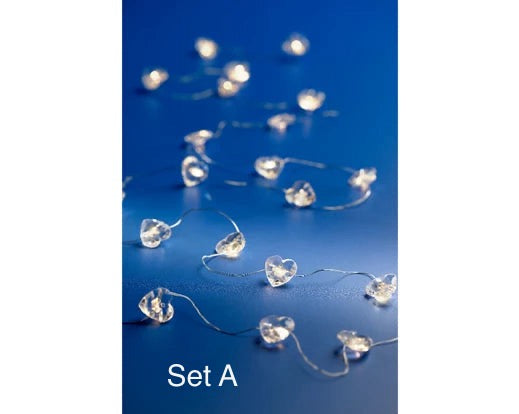 LED Stringlights - Bauble/Star/Heart/Ice/Snowflake/Flower