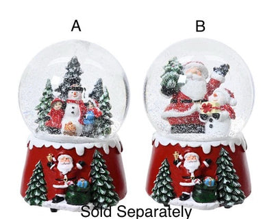 Christmas Snowglobe Collection - Santa/Snowman