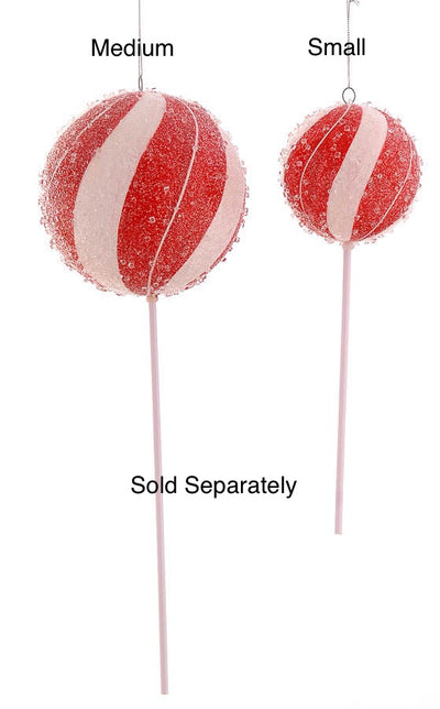 Christmas Tree Hanging Decoration - Candy Stripe Lollipops