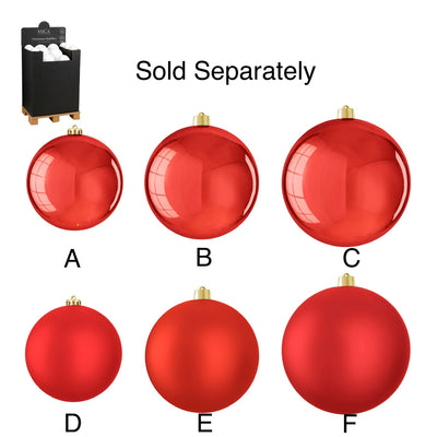 Christmas Tree Hanging Decoration - Oversized Matt/Shiny Baubles