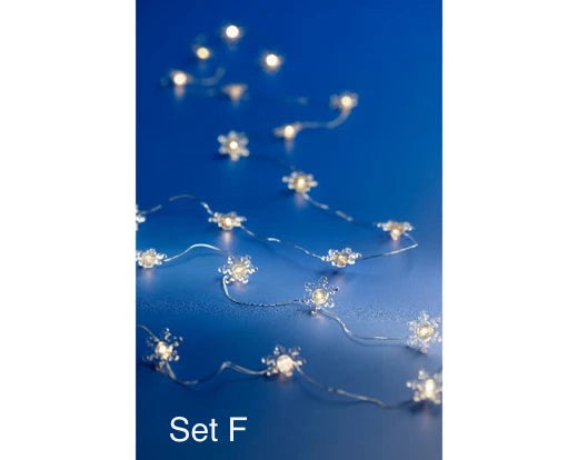 LED Stringlights - Bauble/Star/Heart/Ice/Snowflake/Flower